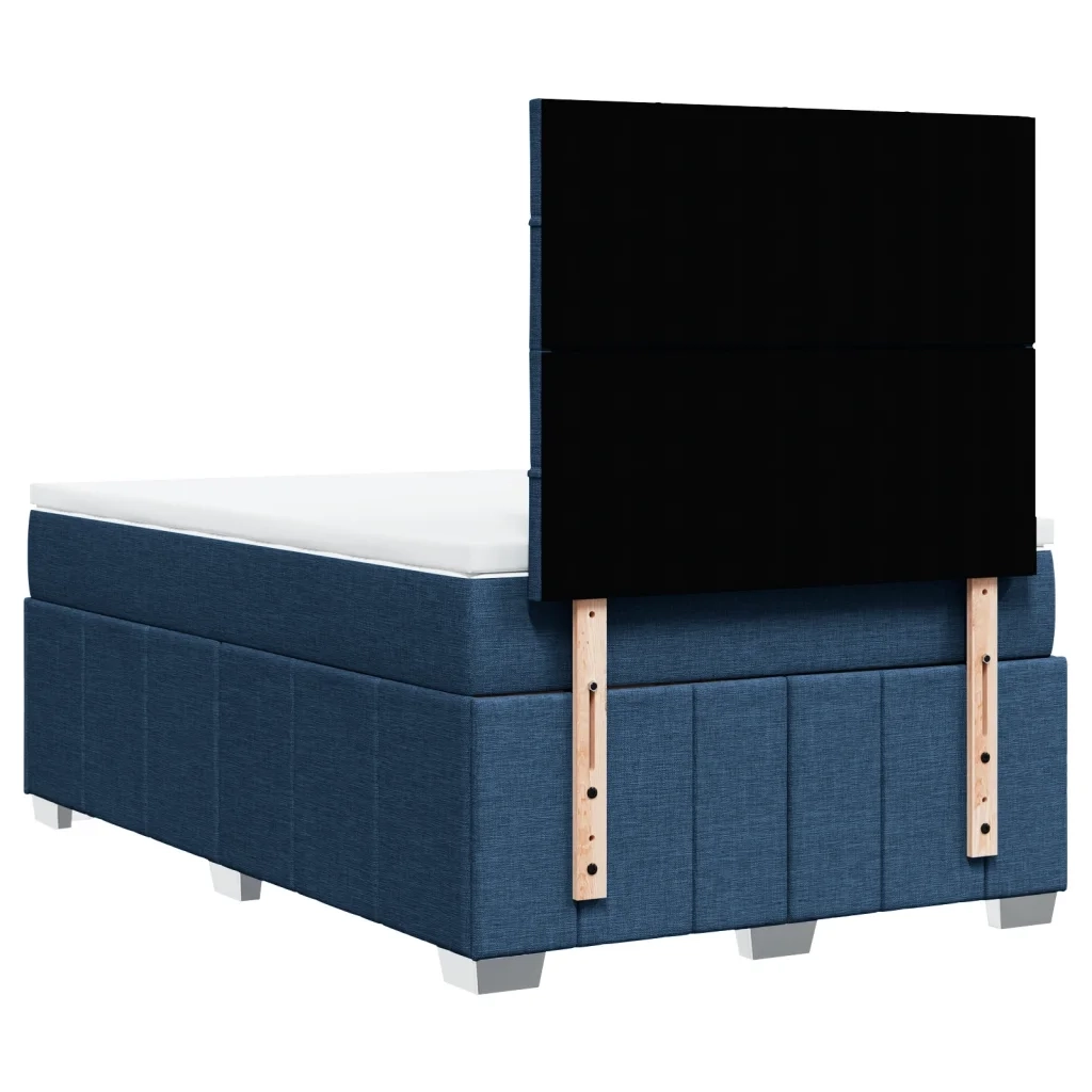 Giroletto a Molle con Materasso Blu 120x200 cm in Tessuto 3293941