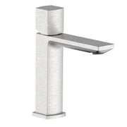 Miscelatore lavabo acciaio spazzolato con risparmio acqua e piletta click clack - serie Marte