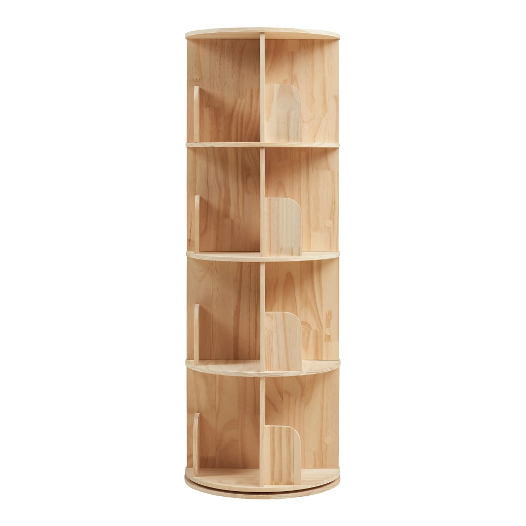 Libreria Girevole Chasek per Cameretta a 4 Livelli in Legno di Pino 125 x Ø44 cm [en.casa]