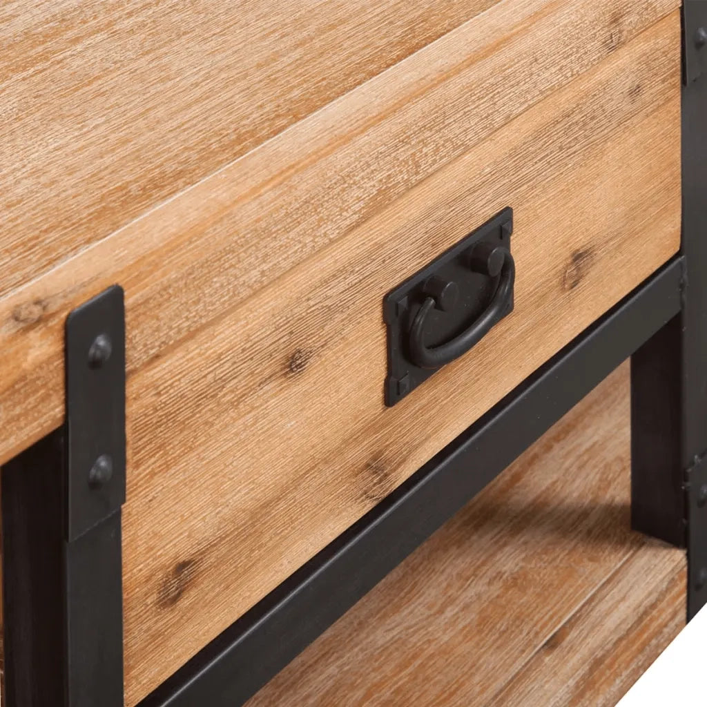 Set Arredi Soggiorno 3 pz in Legno di Acacia 274708