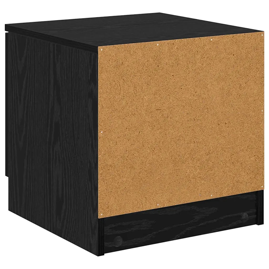 Armadietto per letto 2 pz Rovere Nero 40 x 39 x 40cm CFW1398031