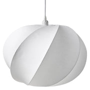 Lampada a sospensione in finta seta bianca Plafoniera Sala da pranzo Soggiorno Stile moderno