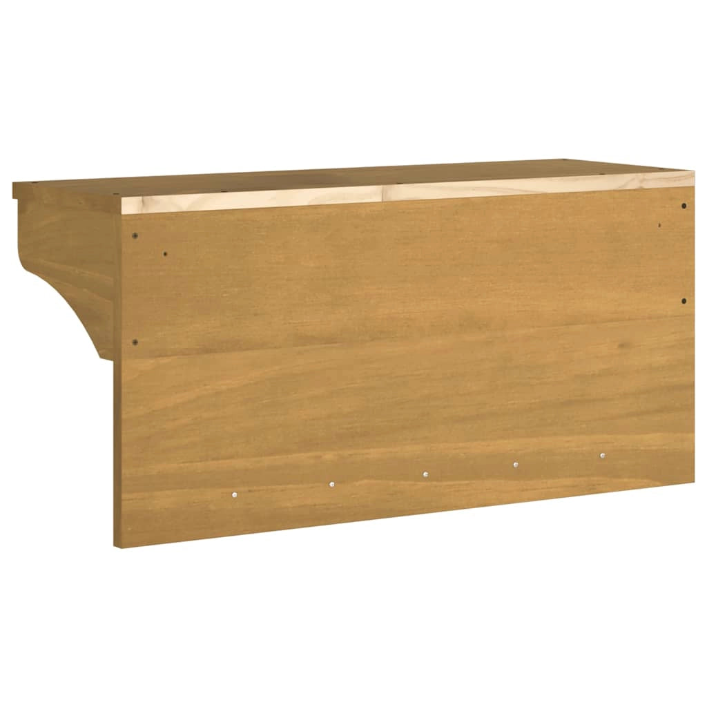 Appendiabiti da parete con pratici ganci design rustico corridoio 87 x 30 x 42 cm legno massello di noce 02_0056696