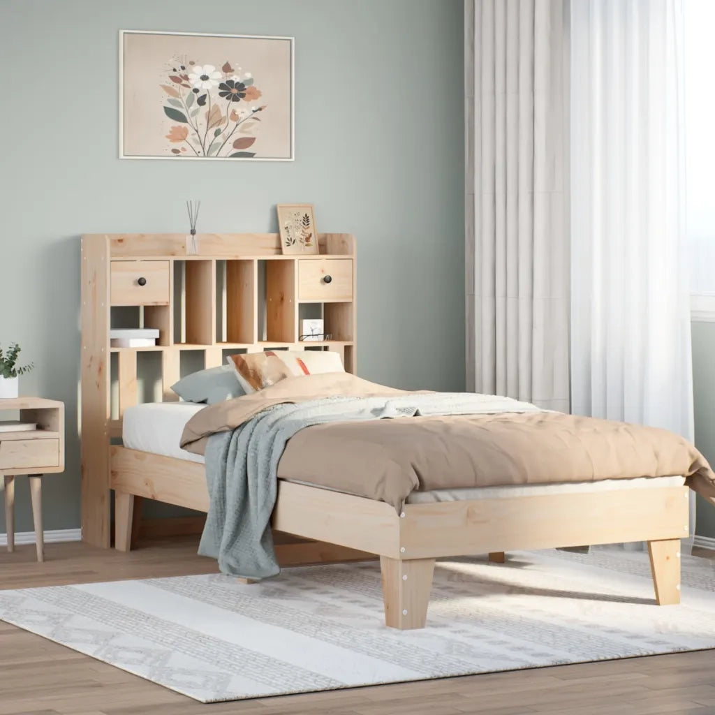 Giroletto senza Materasso 90x200 cm in Legno Massello di Pino 3308852