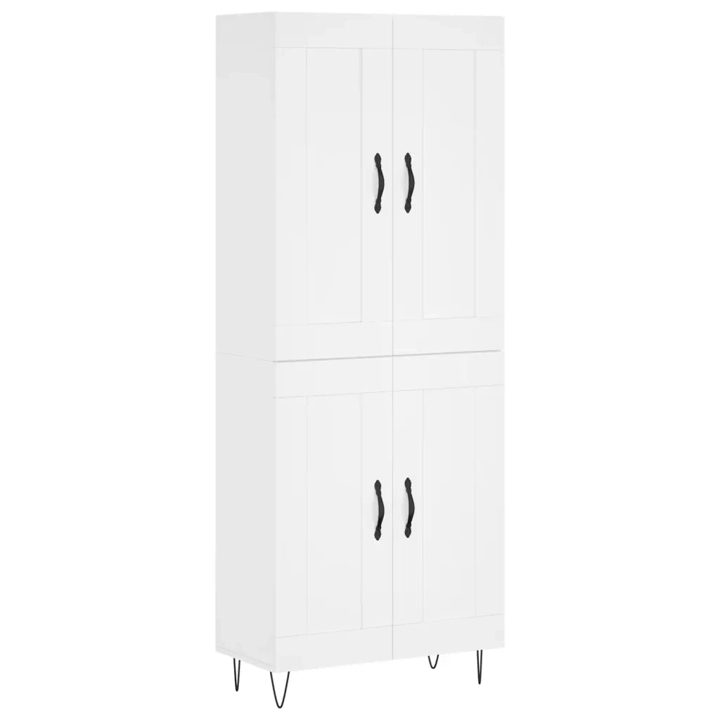 Credenza Bianca 69,5x34x180 cm in Legno Multistratocod mxl 78047