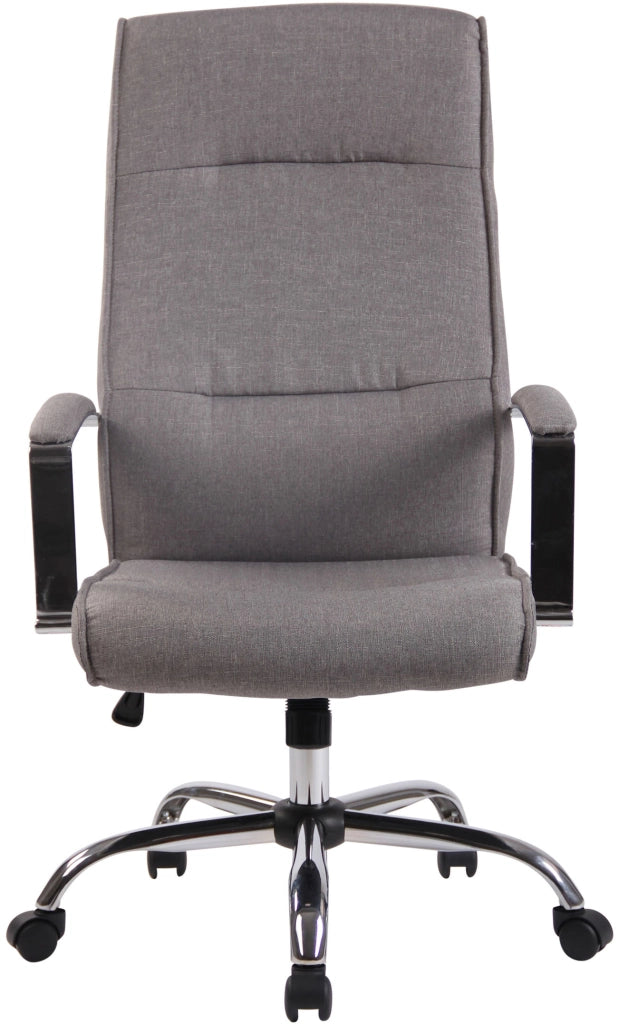 Sedia ufficio Portland in similpelle o stoffa grigio,Tessuto