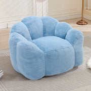 DIVANO a forma di loto in peluche Blu