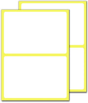 Etichette Selfadhesive Bianche per Scrittura - Superficie Liscia - 150 x 100 mm - Adatti per Diversi Materiali - 60 Pezzi