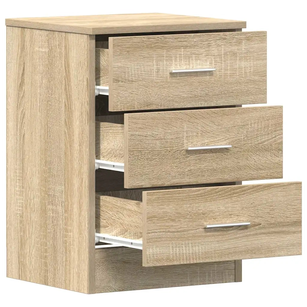 Comodini 2 pz Rovere Sonoma 38x35x56 cm in Legno Multistrato 800457