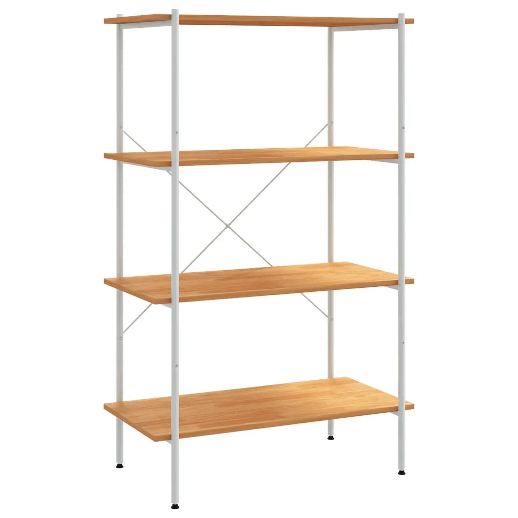 Scaffale con 4 Mensole Bianco e Rovere 80x40x130 cm CFW5783527