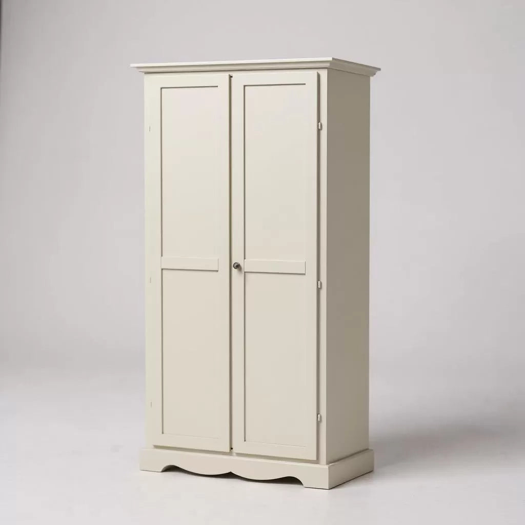 Armadio stipo in legno avorio anticato arte povera 87x40x192h - Mobili 2G