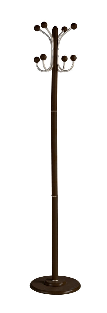 Appendiabiti Herdasa legno di faggio finitura colore wengé 170x35x35