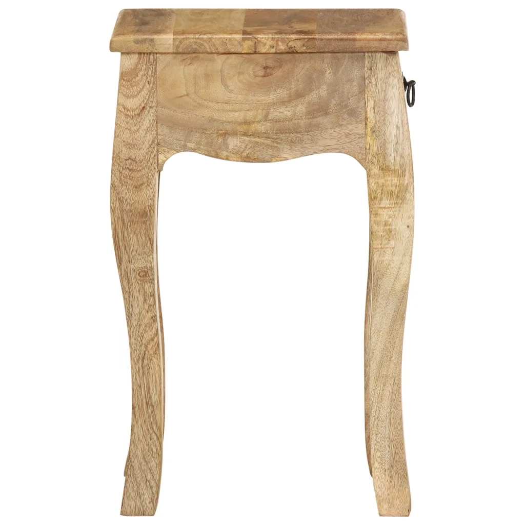 Comodino 28x28x46 cm in Legno Massello di Mango 321707