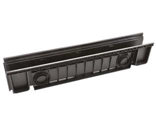 CANALETTA IN ABS CM.100 NERA  cm.100x20x15h