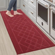 Asciugamano da cucina 50x150cm Antiscivolo, assorbente e morbido, asciugamano da cucina macchinabile per sala da pranzo, cucina e bagno, rosso