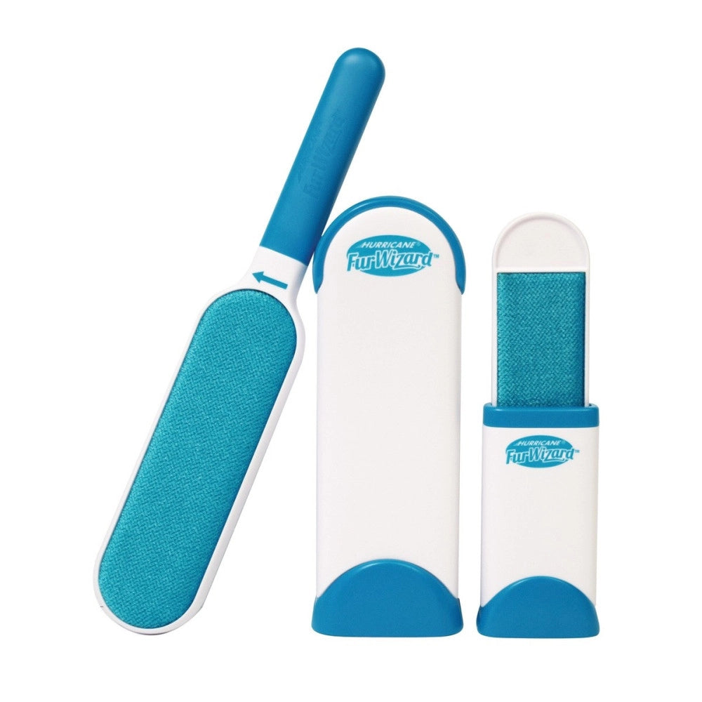 Trade Shop - Spazzola Autopulente Rimuove Pelo Polvere Doppia Faccia Tessuti Pelo Cane Gatto -