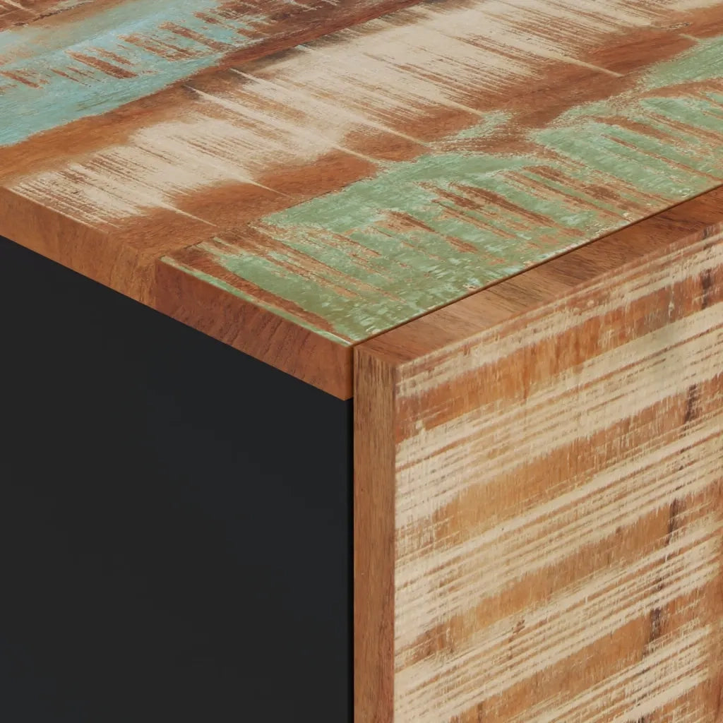 Mobile da Bagno 38x33x58cm Legno Massello di Recupero 351996