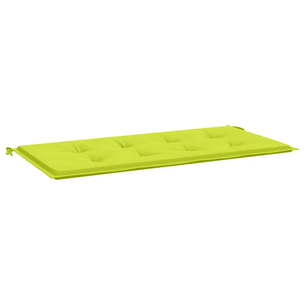 Cuscino per Panca Verde Brillante 120x50x4 cm in Tessuto Oxford