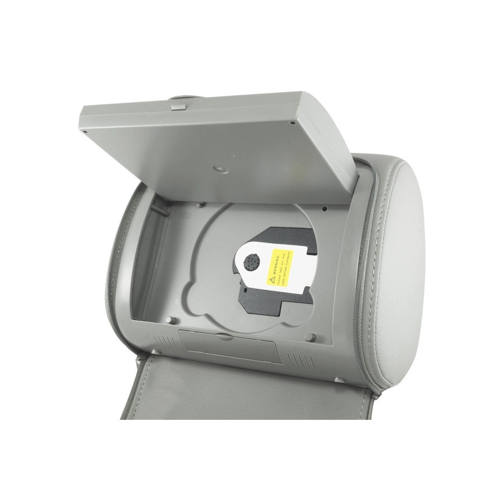 Trade Shop - Coppia Poggiatesta Auto Monitor Lcd 7 Pollici Dvd Usb Sd Card Con Patta -
