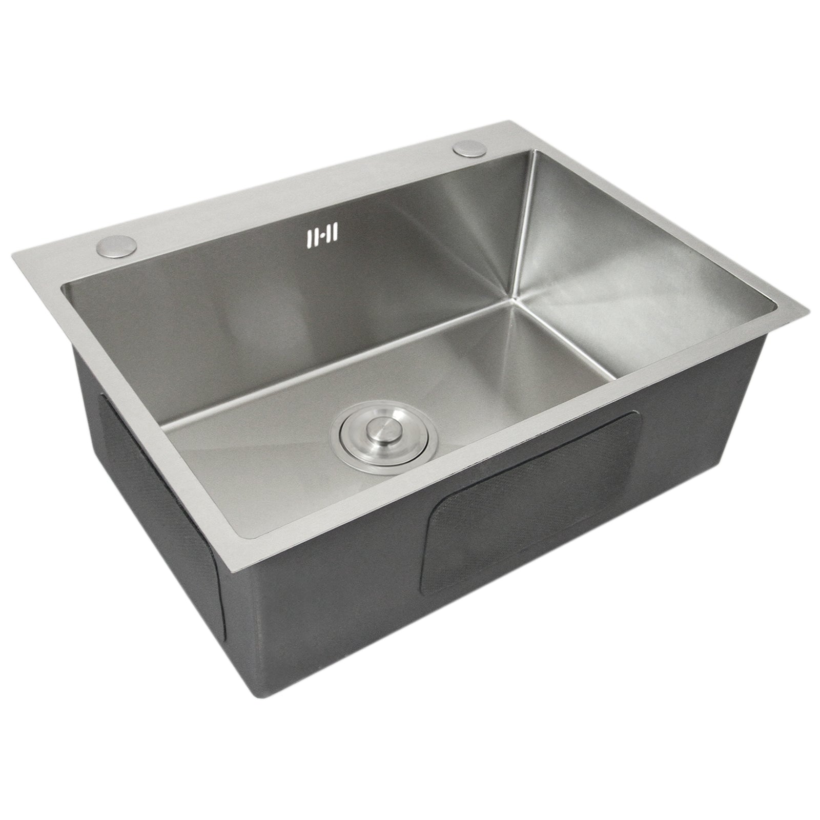 Lavello Singolo Acciaio Inox Sottotop Sottopiano Integrato Satinato Vasca 60x45