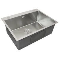 Lavello Singolo Acciaio Inox Sottotop Sottopiano Integrato Satinato Vasca 60x45