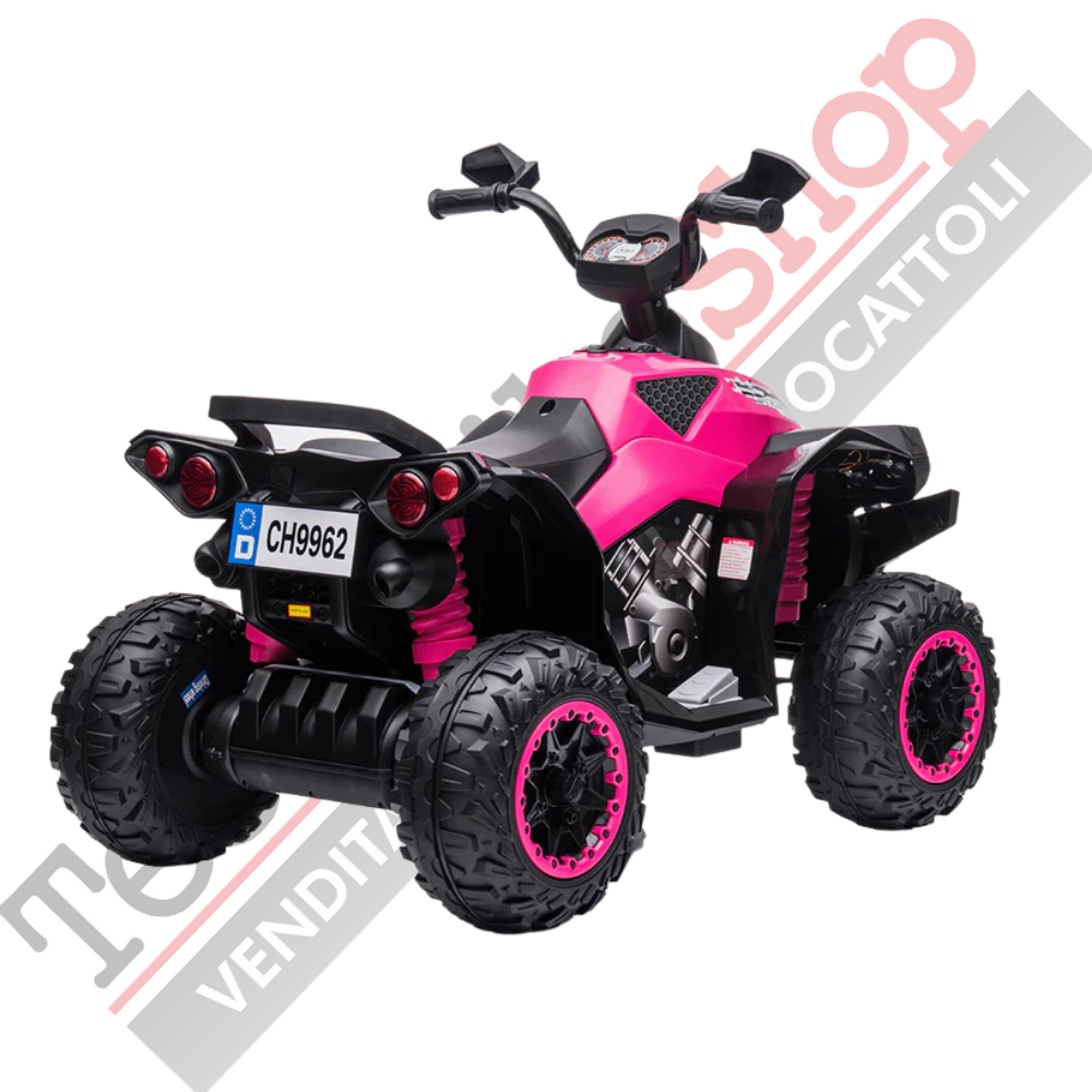 Quad Elettrico per Bambini Quad Medio Sport 12V-Rosa