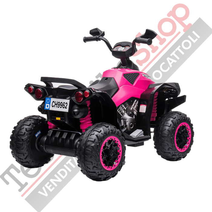 Quad Elettrico per Bambini Quad Medio Sport 12V-Rosa