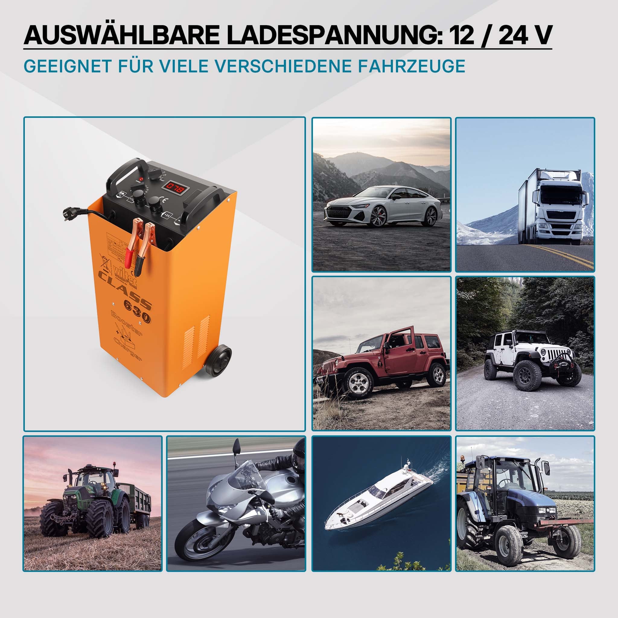 Caricabatterie 12V e 24V Boost 630 Caricatore per batterie piombo acido AGM