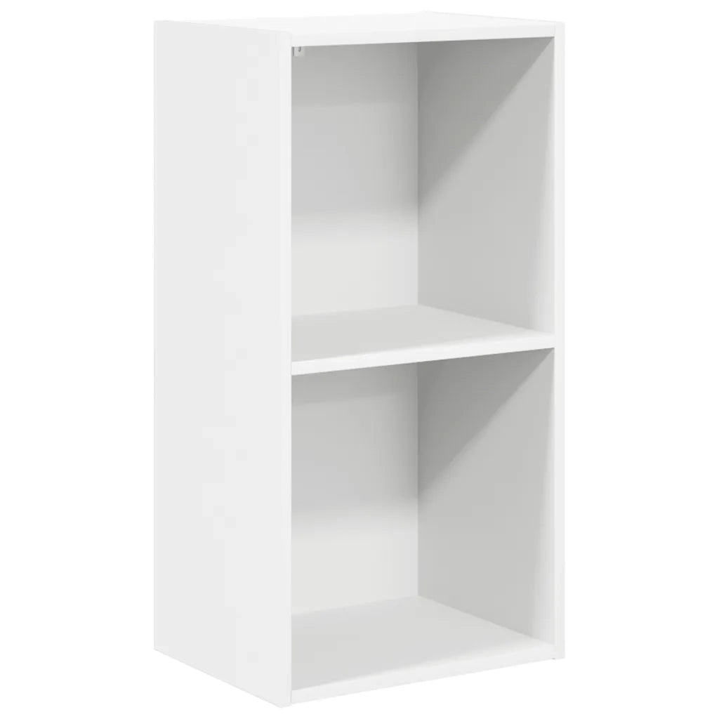 Libreria-Scaffale per Libri-Mobile di Stoccaggio Bianca 40x30x76,5 cm in Legno Multistrato