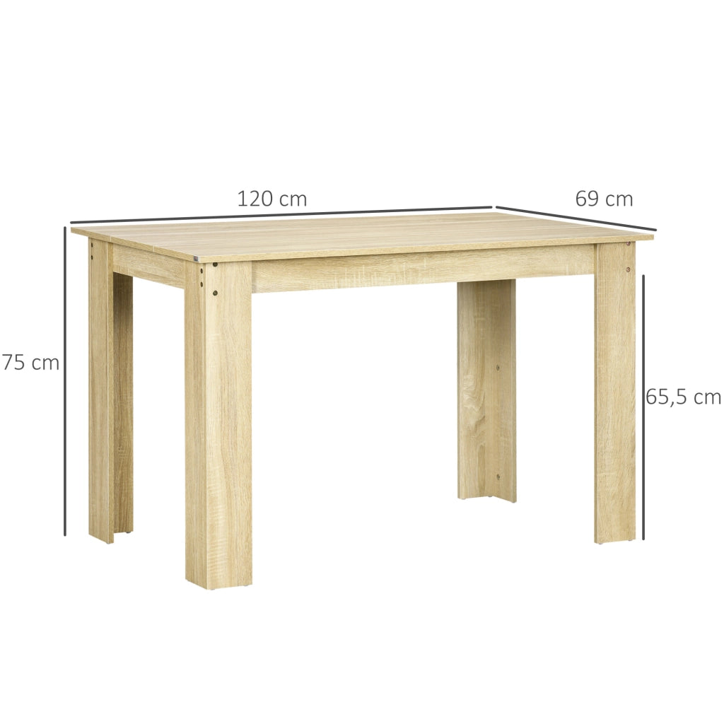 Tavolo da pranzo allungabile in legno di rovere ¨C zephmum ¨C quercia 120x69x75 cm