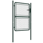 Cancello da Giardino in Acciaio 100x150 cm Verde 144405
