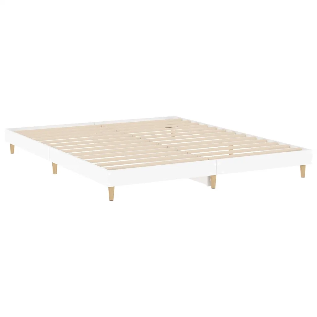 Giroletto-Struttura Letto Bianco 120x200 cm in Legno Multistrato 792987
