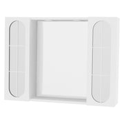 SPECCHIERA DA BAGNO PENSILE DOPPIO 'OLTEA' art. 940 led - laccata bianca