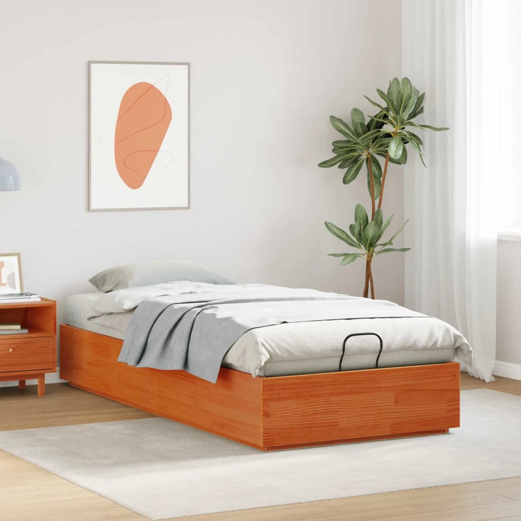 Letto ottomano Marrone Cera 100 x 200 cm