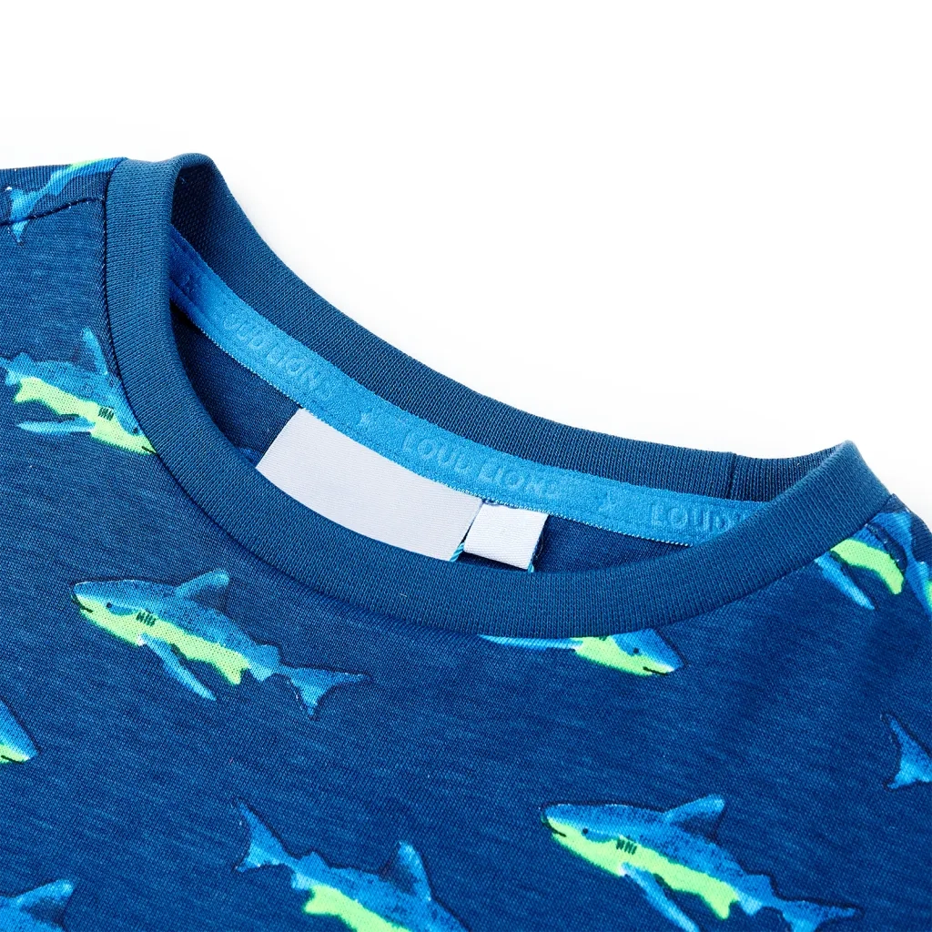 Maglietta da Bambino Blu Scuro 92cod mxl 111441