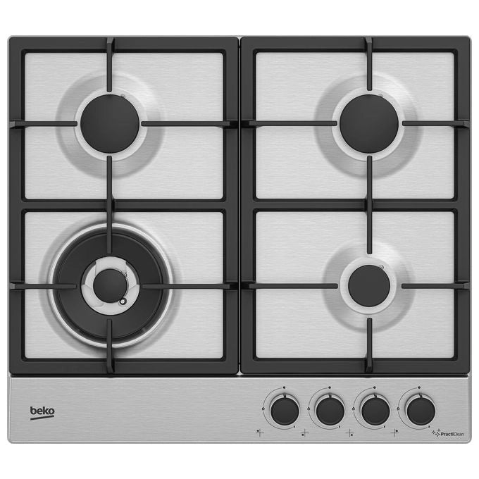 Beko HIAW64225SXE Acciaio inox Da incasso 60 cm Gas 4 Fornello(i)