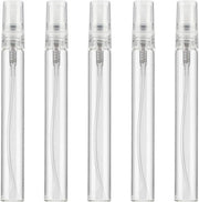 Kit di spruzzatori trasparenti da 5 pezzi 10 ml - Riempiibili diffusori di profumo - Contenitori vuoti per liquidi - Olii essenziali - Profumi - Cura della pelle