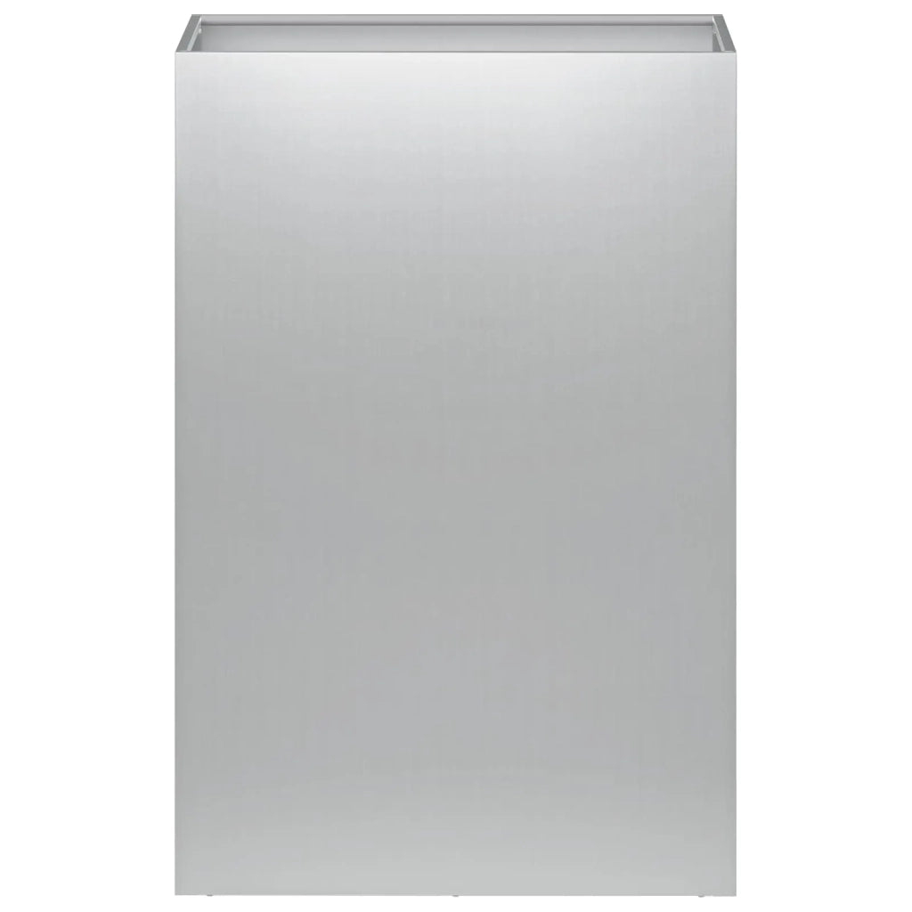 Vaso da giardino Argento 50 x 40 x 75 cm Acciaio zincato 8005676