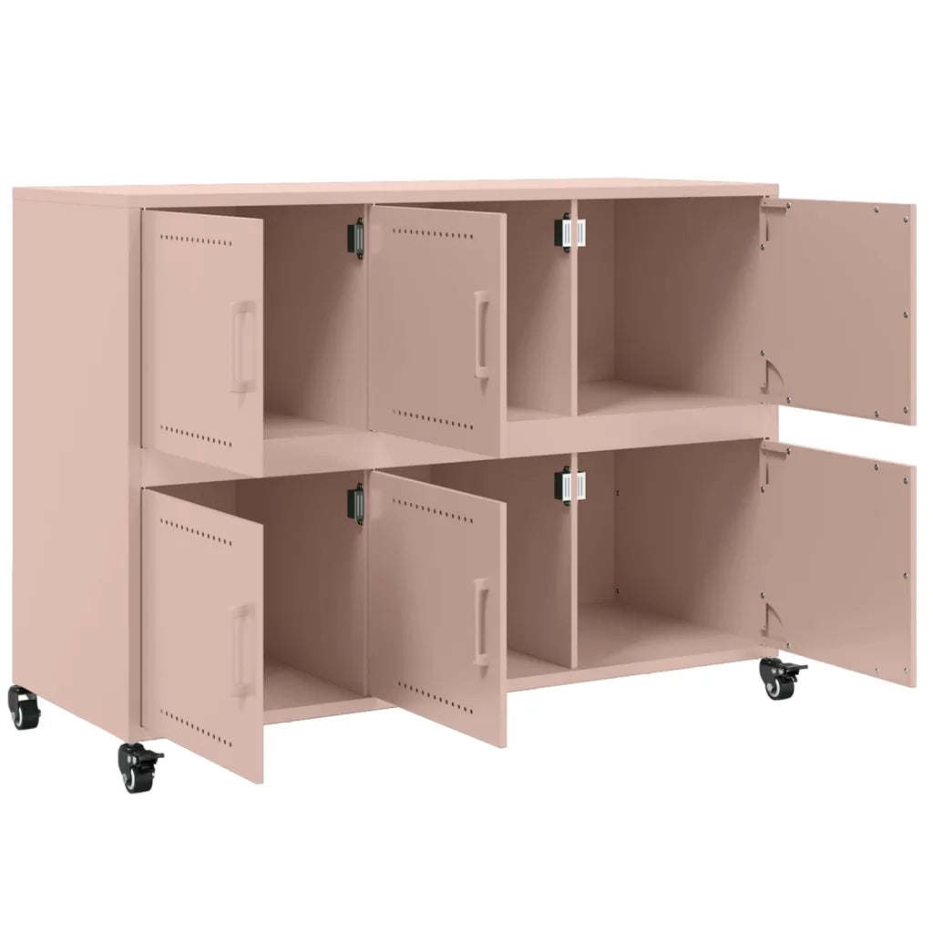 Credenza Rosa 100,5x39x72 cm in Acciaio 846741
