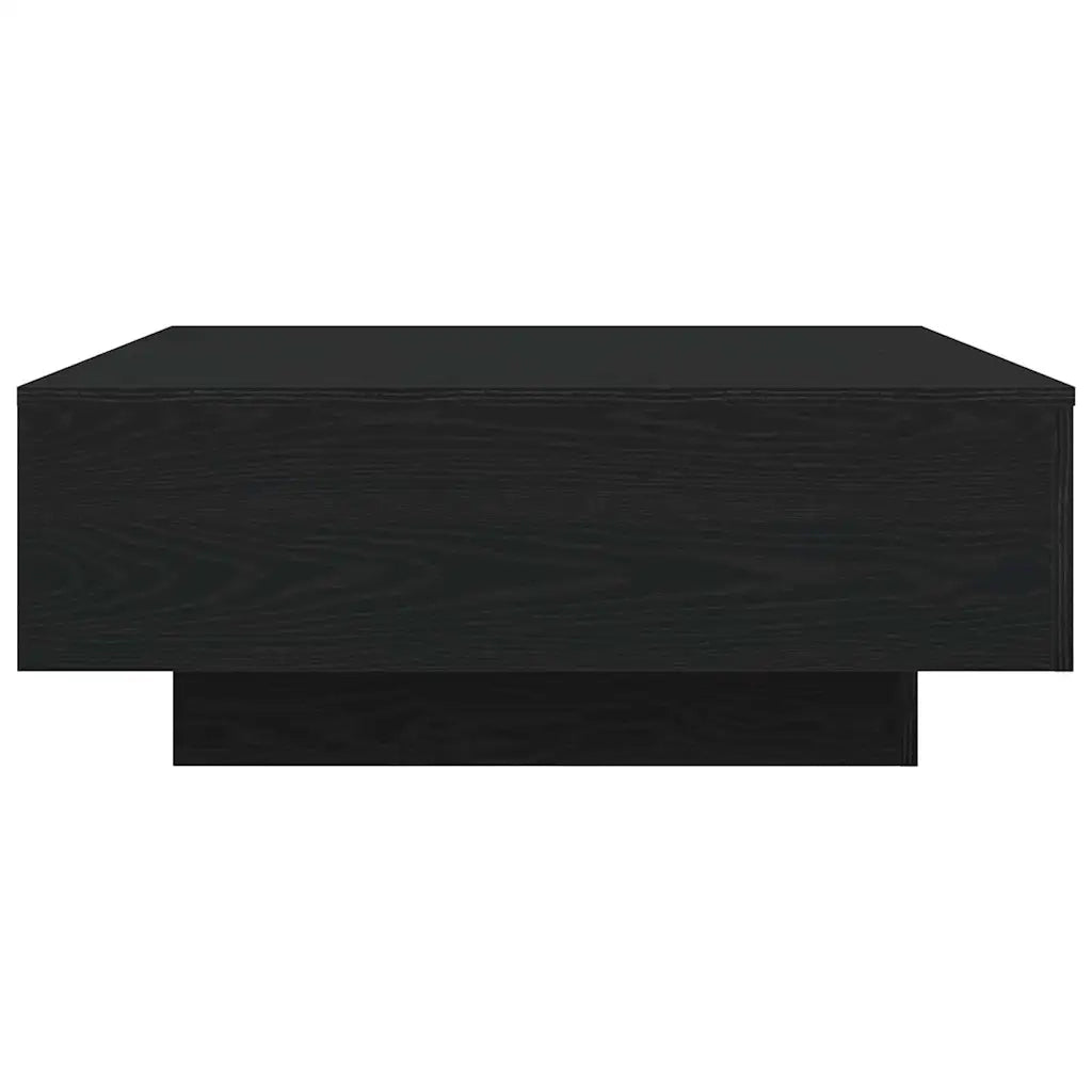 Tavolino da Salotto-Tavolino da soggiorno-Tavolo Rovere Nero 80 x 80 x 31 cm 480313