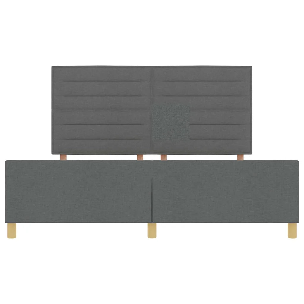 Struttura del letto Grigio scuro 180 x 200 cm Tessuto 3344670