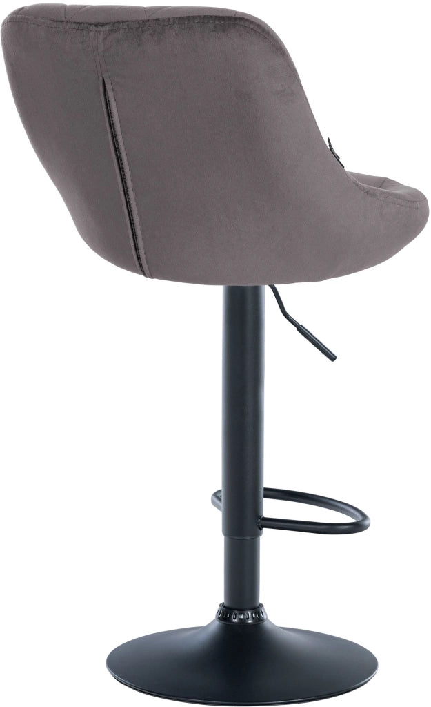 2er Set Barhocker Lazio Samt schwarz