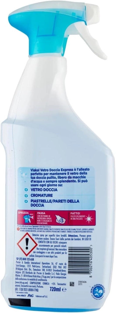 SET 2 VIAKAL VETRO DOCCIA EXPRESS FIORI ELEGANTI 720 ML SENZA RISCIACQUO