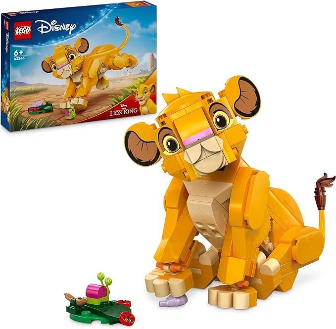 LEGO Disney Simba, il Cucciolo del Re Leone, Giochi di Fantasia per Bambini e Bambine da 6 Anni, Personaggio Giocattolo