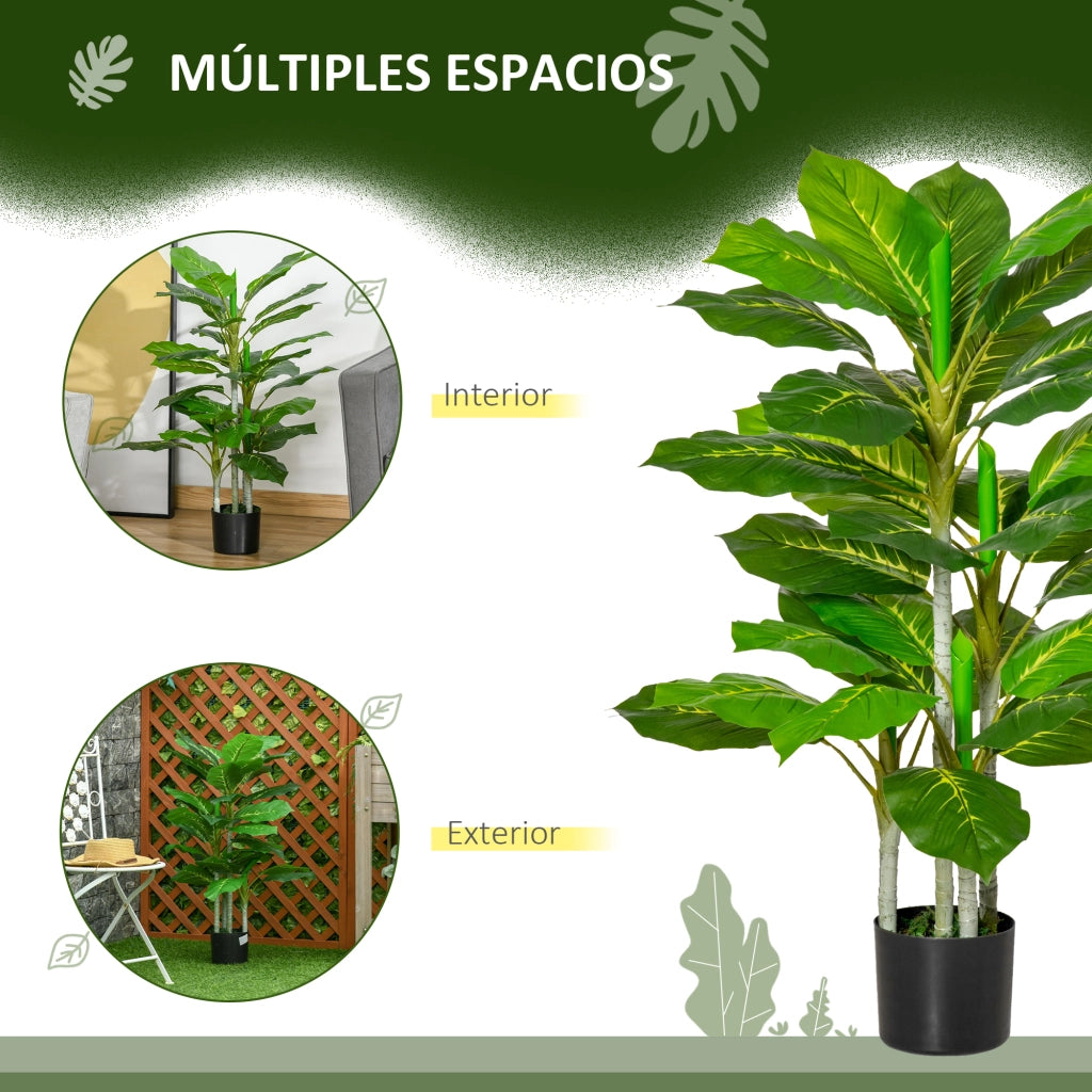 Pianta Artificiale Interno ¨C zephmum ¨C Verde Cemento 95 cm