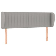 Testiera | Testata ad Orecchio Grigio Chiaro 147x23x78/88 cm in Tessuto