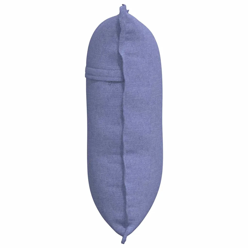 Cuscino per Schiena | Cuscino dorsale Blu jeans 60 x 19 x 50 cm Tessuto