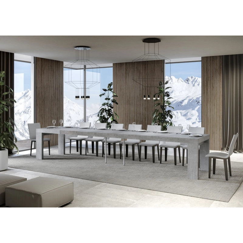Tavolo allungabile 160/420x90 cm Roxell Premium - Cemento
