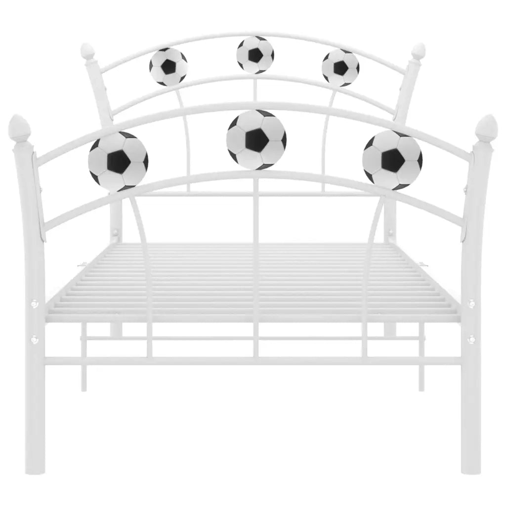 Giroletto con Motivo Calcio in Metallo Bianco 90x200 cm 324745