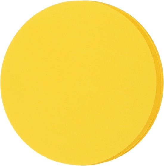 60 pezzi di cerchi di cartoncino giallo oro da 15 cm - 200 g/m² per decorazione di bacheca e lavori di artigianato